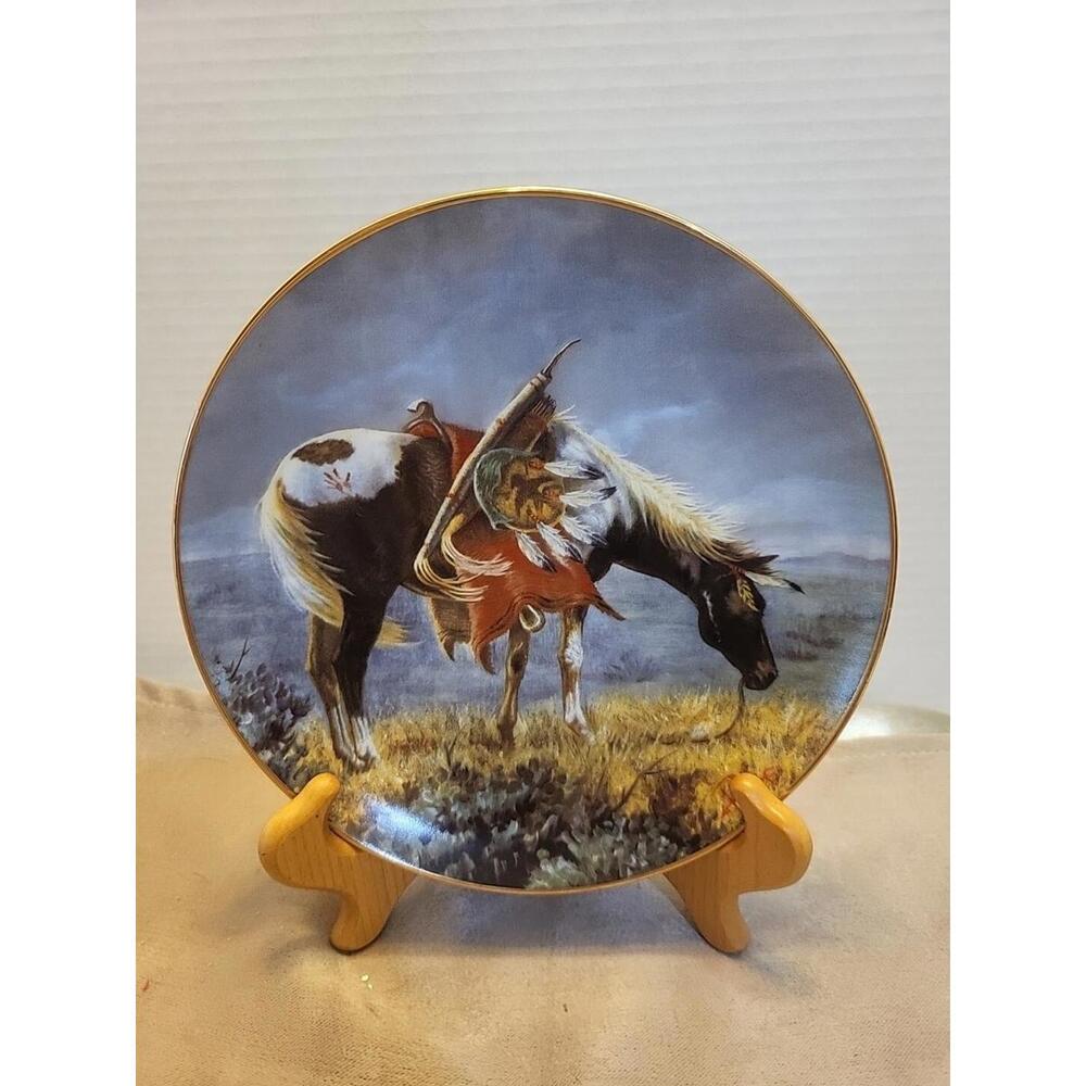 Perillo War Pony Plates - 8 1/2" NIGHTSHADOW